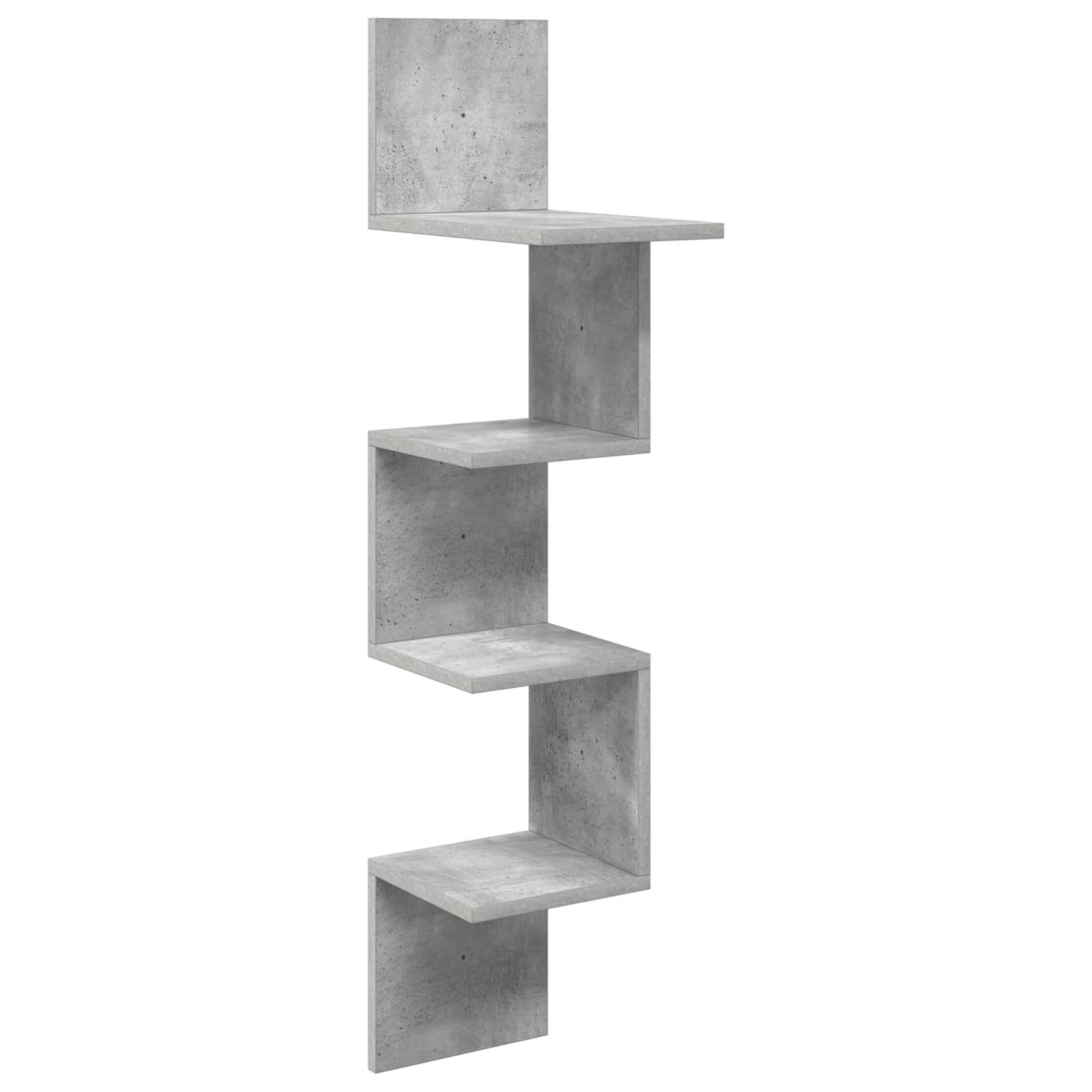 Wandregal Wandhalterung Grau 32 x 21 x 107 cm Holzwerkstoff
