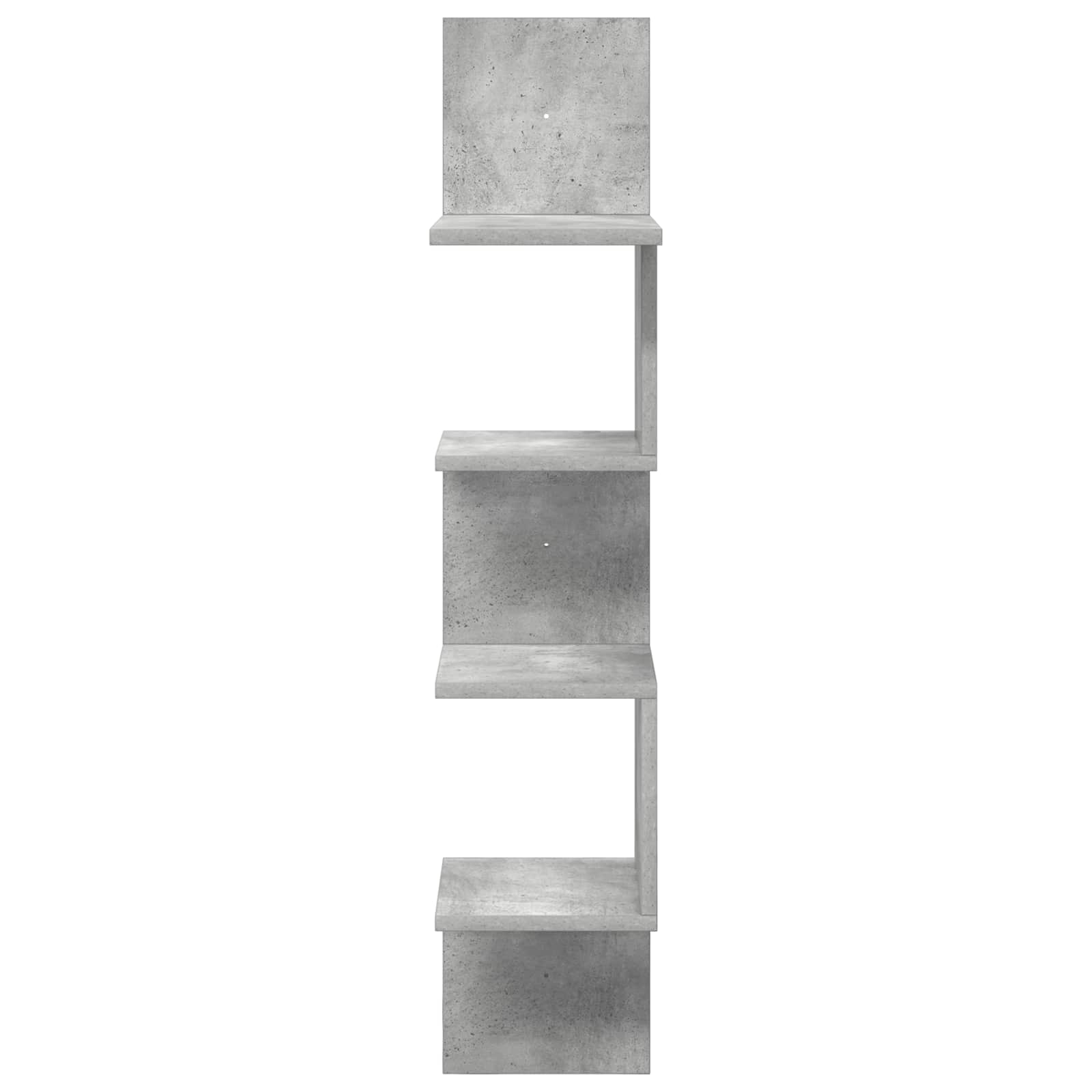 Wandregal Wandhalterung Grau 32 x 21 x 107 cm Holzwerkstoff