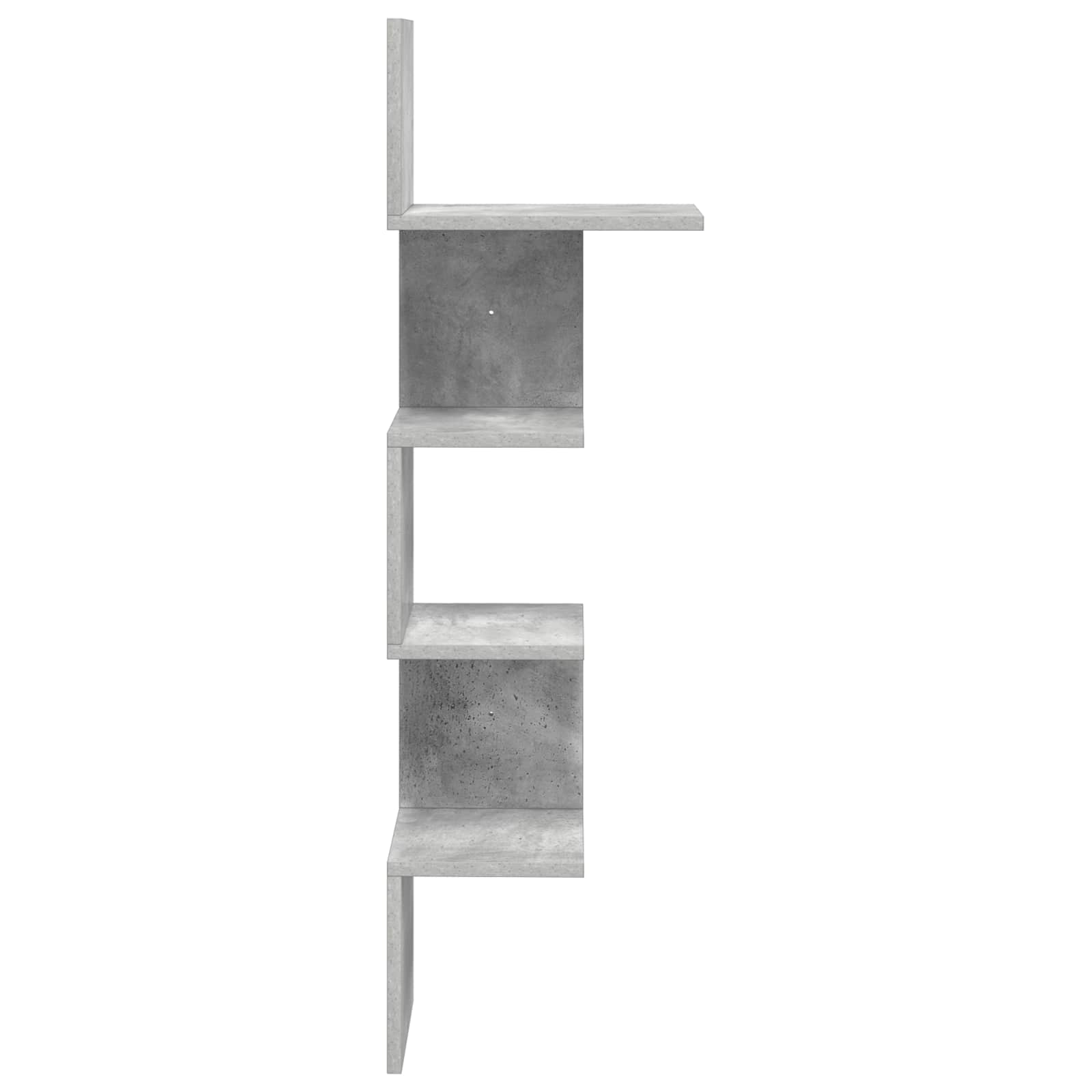 Wandregal Wandhalterung Grau 32 x 21 x 107 cm Holzwerkstoff