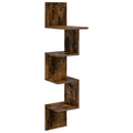 Wandregal Wandhalterung Braun 32 x 21 x 107 cm Holzwerkstoff