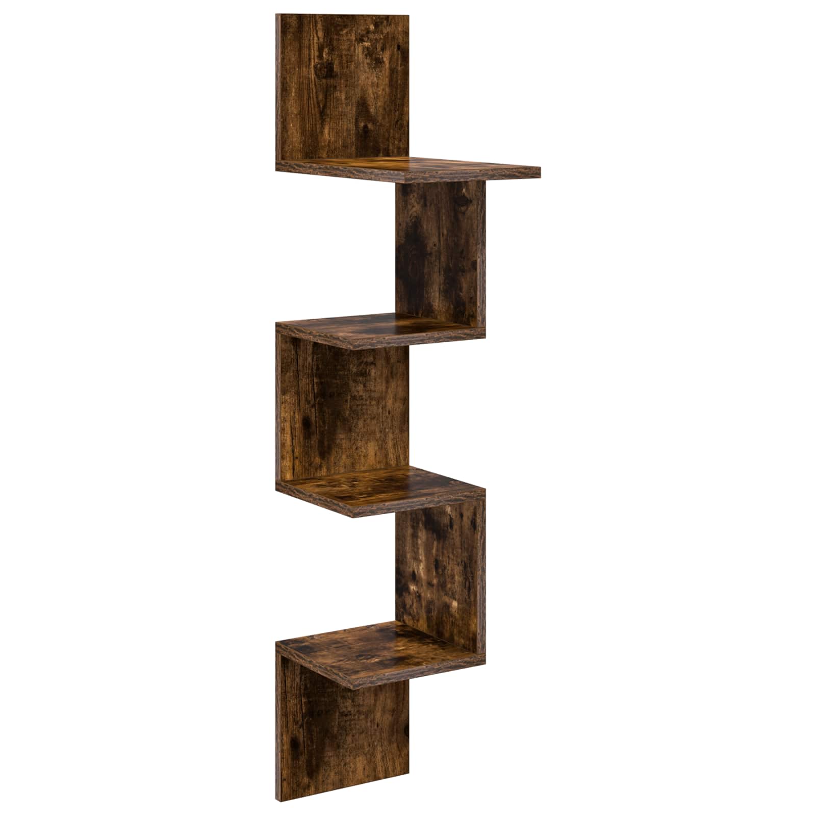 Wandregal Wandhalterung Braun 32 x 21 x 107 cm Holzwerkstoff