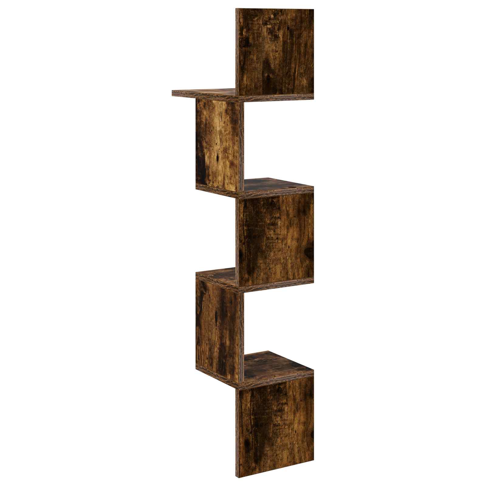 Wandregal Wandhalterung Braun 32 x 21 x 107 cm Holzwerkstoff