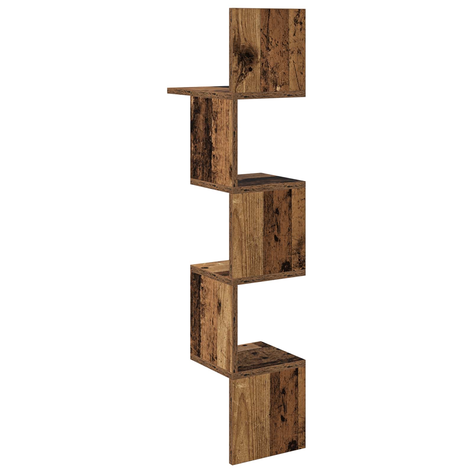 Wandregal Wandhalterung Braun 32 x 21 x 107 cm Holzwerkstoff