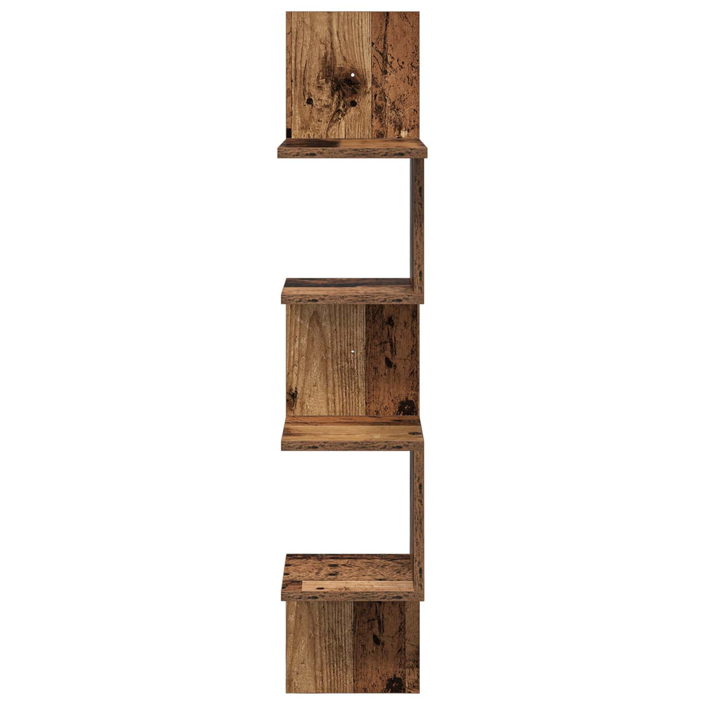Wandregal Wandhalterung Braun 32 x 21 x 107 cm Holzwerkstoff