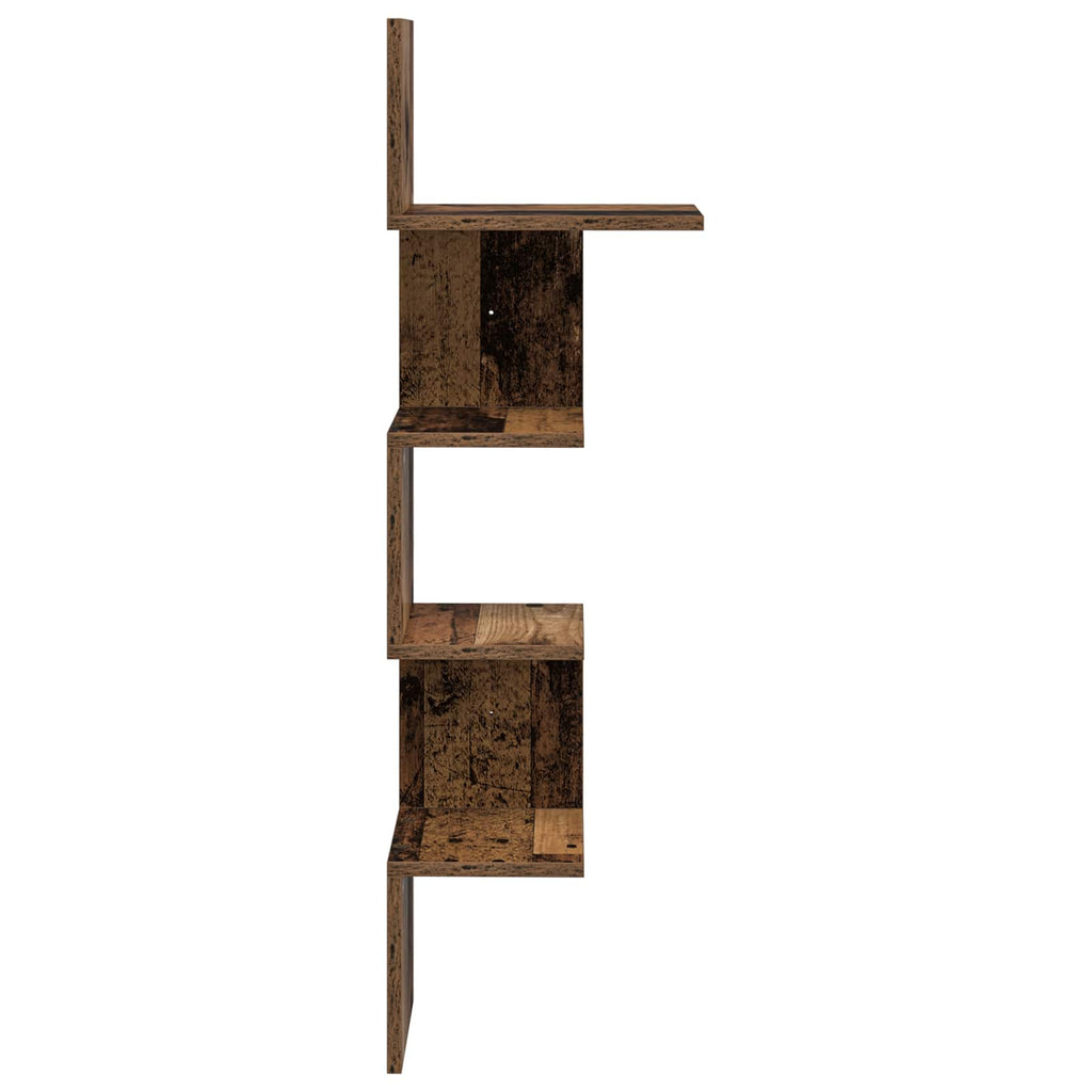 Wandregal Wandhalterung Braun 32 x 21 x 107 cm Holzwerkstoff