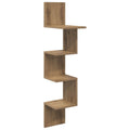 Wandregal Wandhalterung Braun 32 x 21 x 107 cm Holzwerkstoff