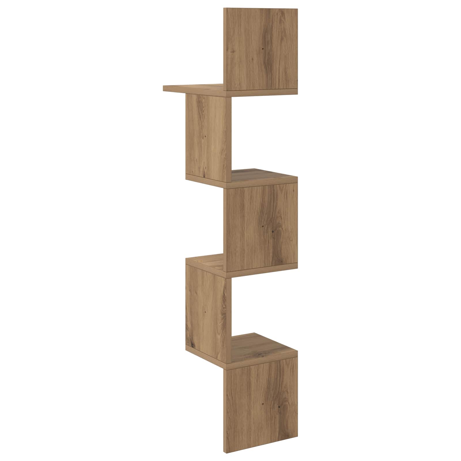 Wandregal Wandhalterung Braun 32 x 21 x 107 cm Holzwerkstoff