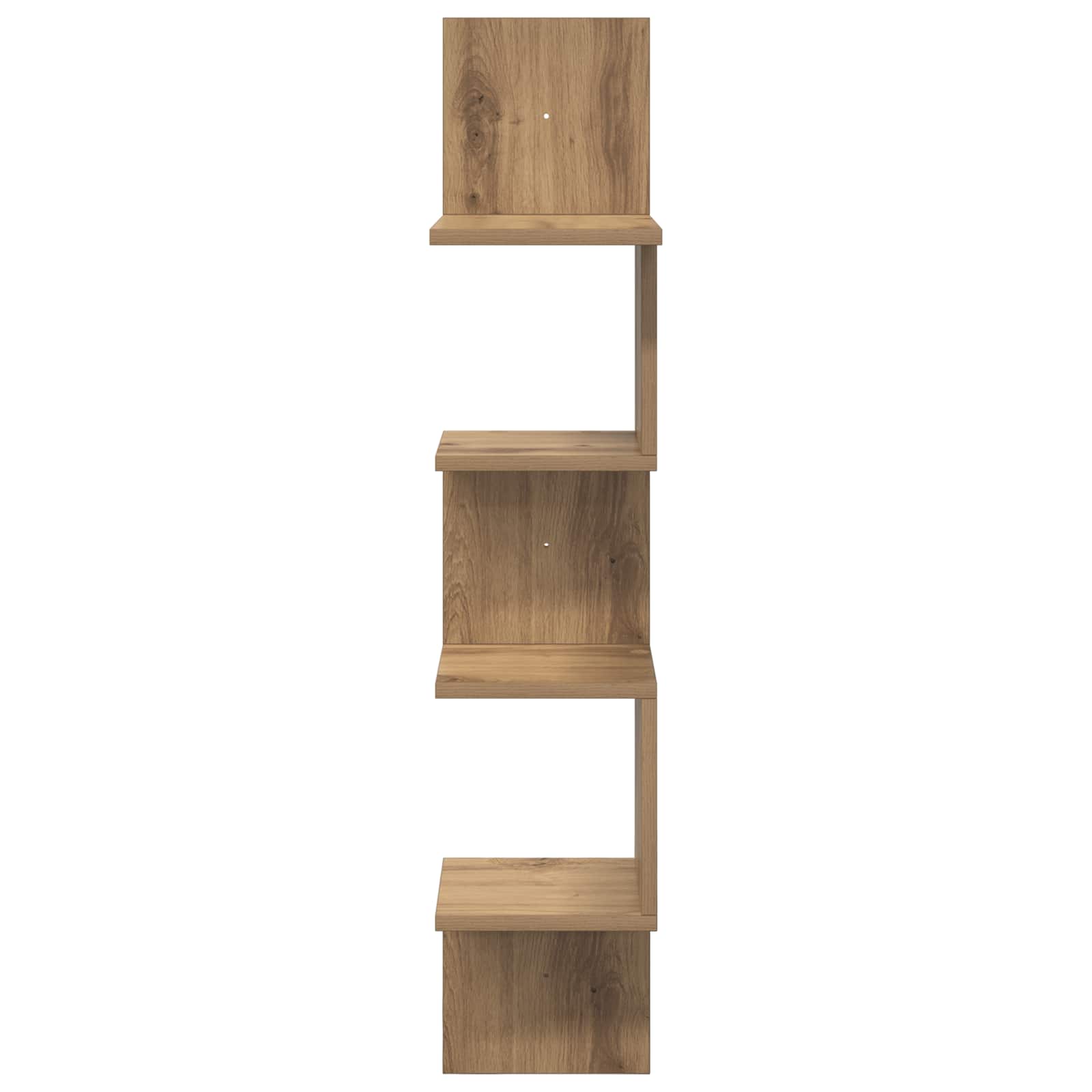 Wandregal Wandhalterung Braun 32 x 21 x 107 cm Holzwerkstoff