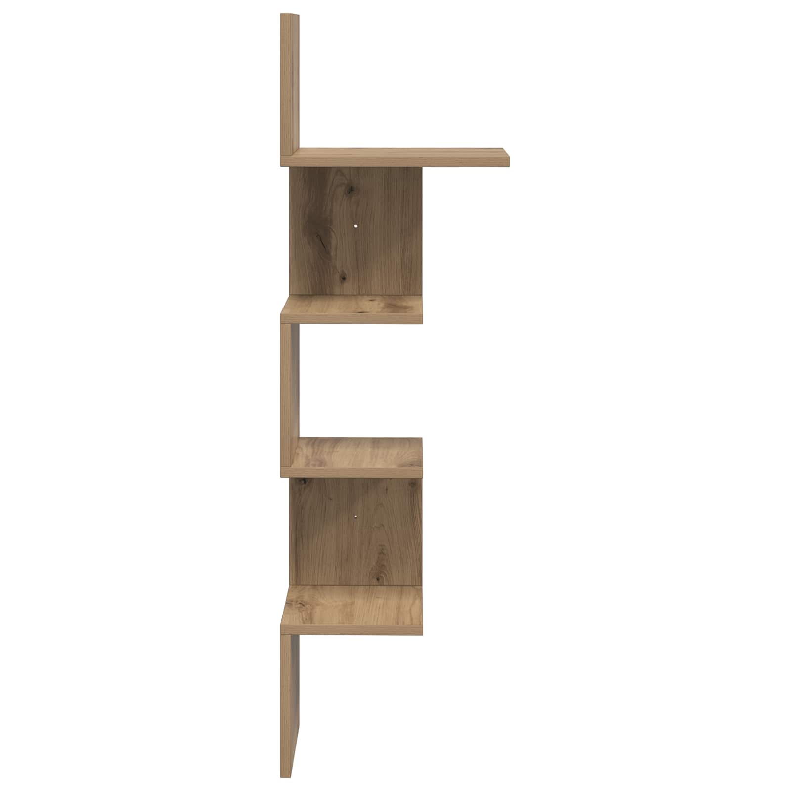 Wandregal Wandhalterung Braun 32 x 21 x 107 cm Holzwerkstoff