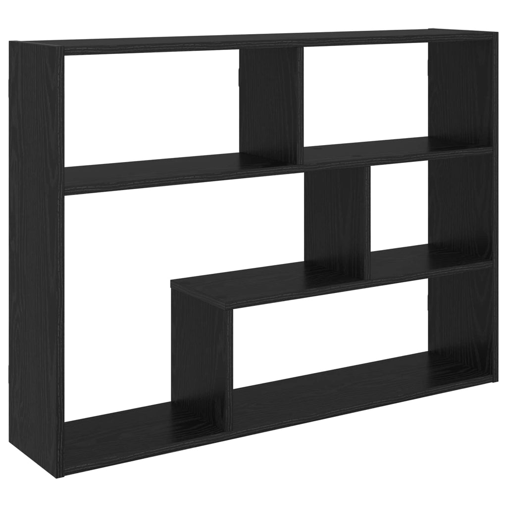 Wandregal Wandhalterung Schwarz 95 x 20 x 69,5 cm Holzwerkstoff