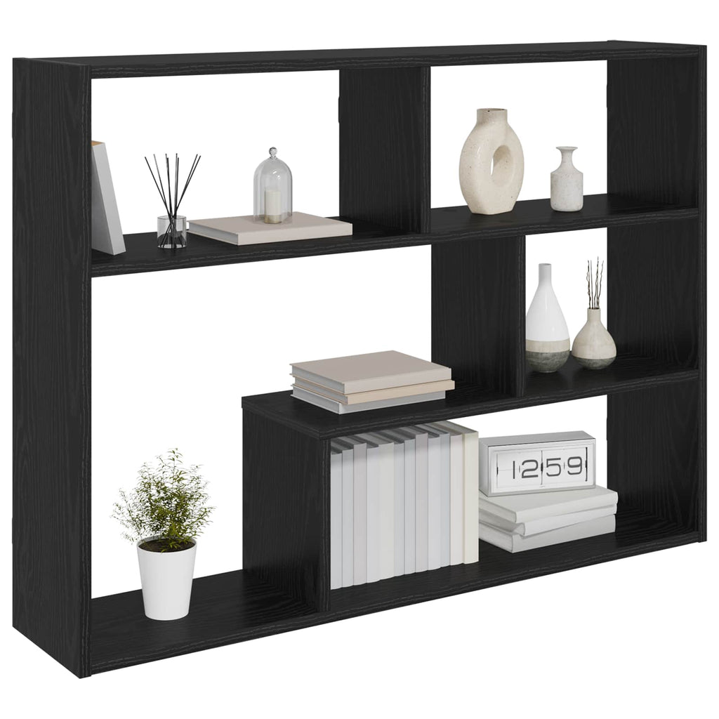 Wandregal Wandhalterung Schwarz 95 x 20 x 69,5 cm Holzwerkstoff