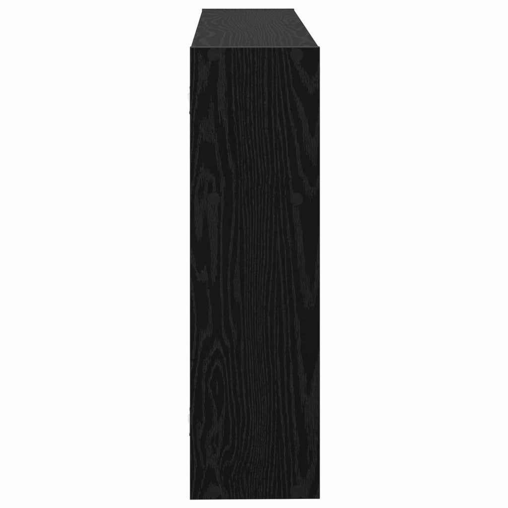 Wandregal Wandhalterung Schwarz 95 x 20 x 69,5 cm Holzwerkstoff