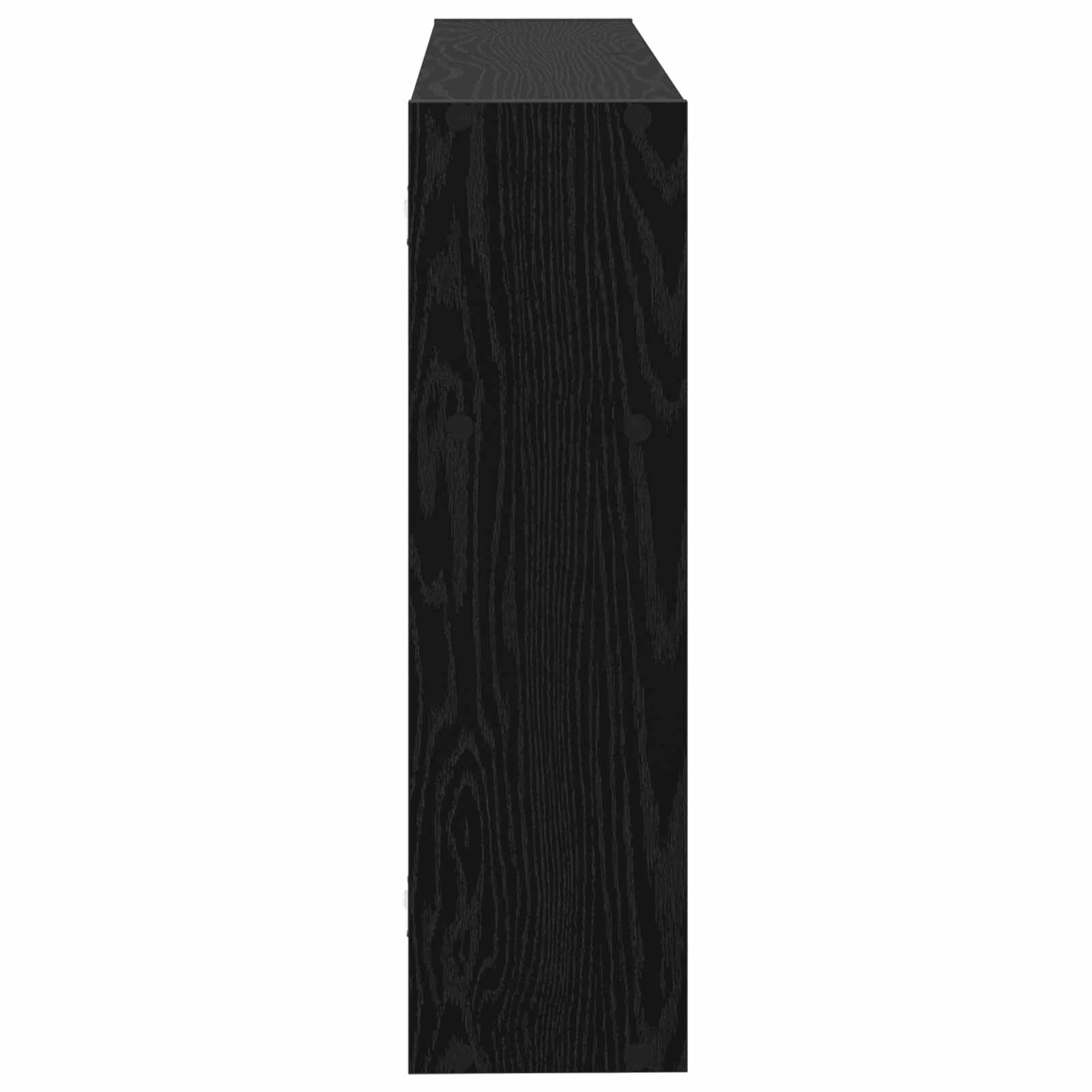 Wandregal Wandhalterung Schwarz 95 x 20 x 69,5 cm Holzwerkstoff