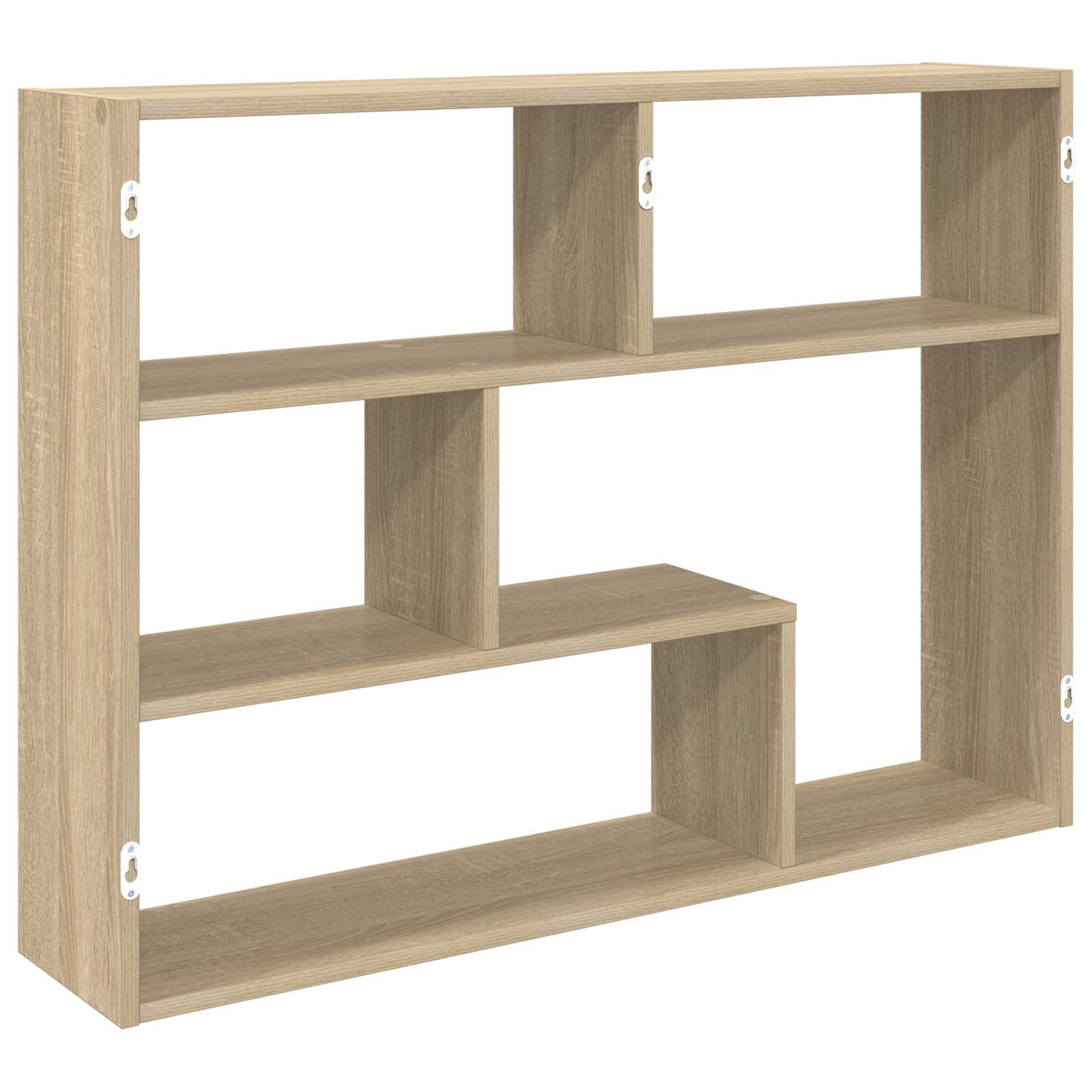 Wandregal Wandhalterung Braun 95 x 20 x 69,5 cm Holzwerkstoff