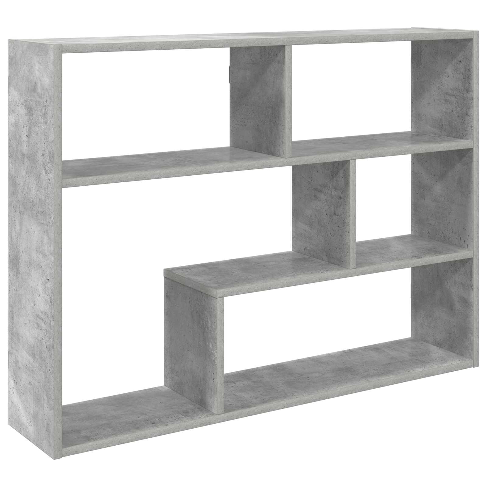 Wandregal Wandhalterung Grau 95 x 20 x 69,5 cm Holzwerkstoff