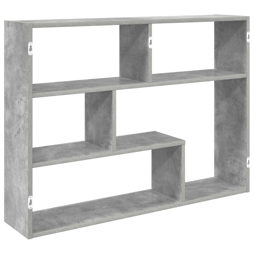 Wandregal Wandhalterung Grau 95 x 20 x 69,5 cm Holzwerkstoff
