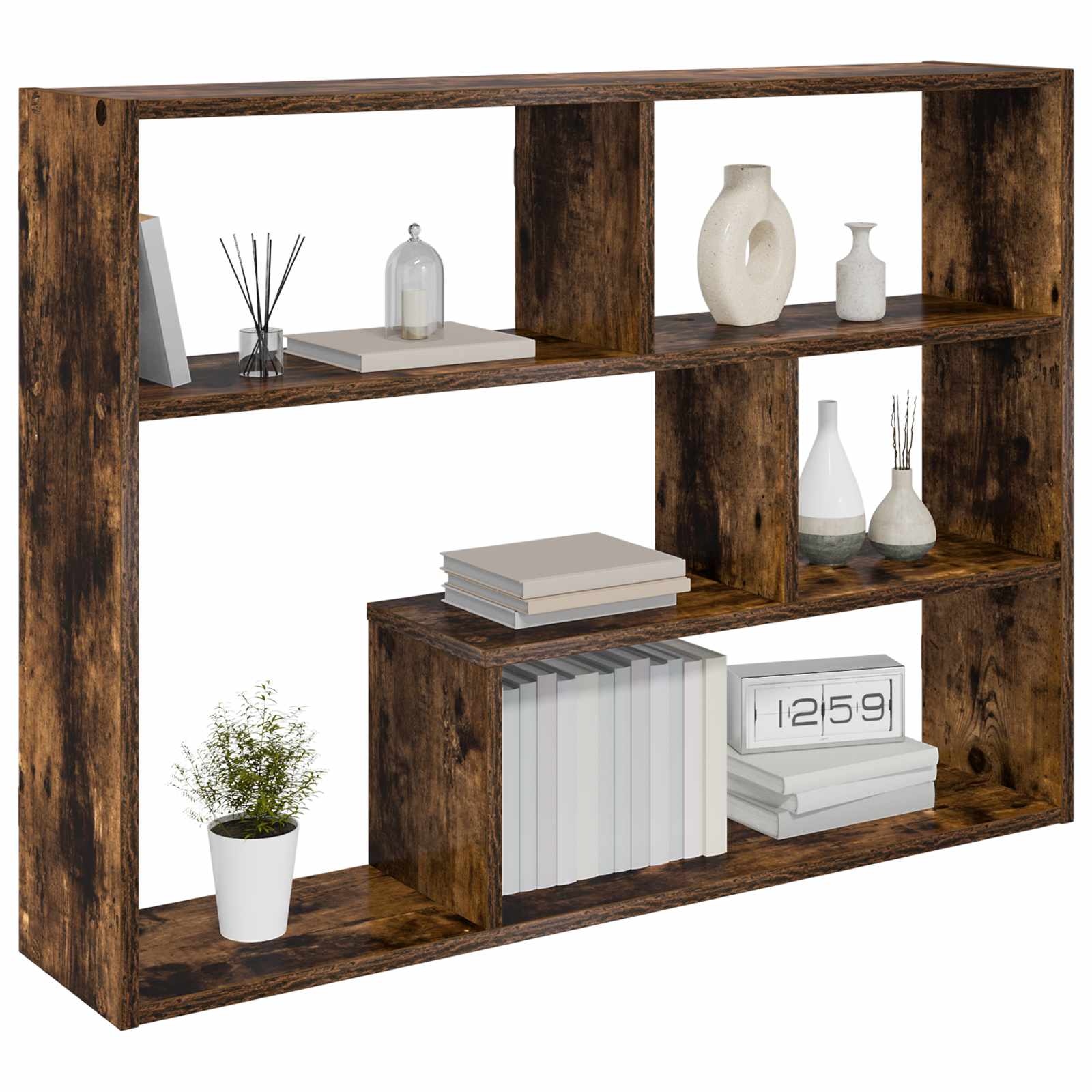 Wandregal Wandhalterung Braun 95 x 20 x 69,5 cm Holzwerkstoff