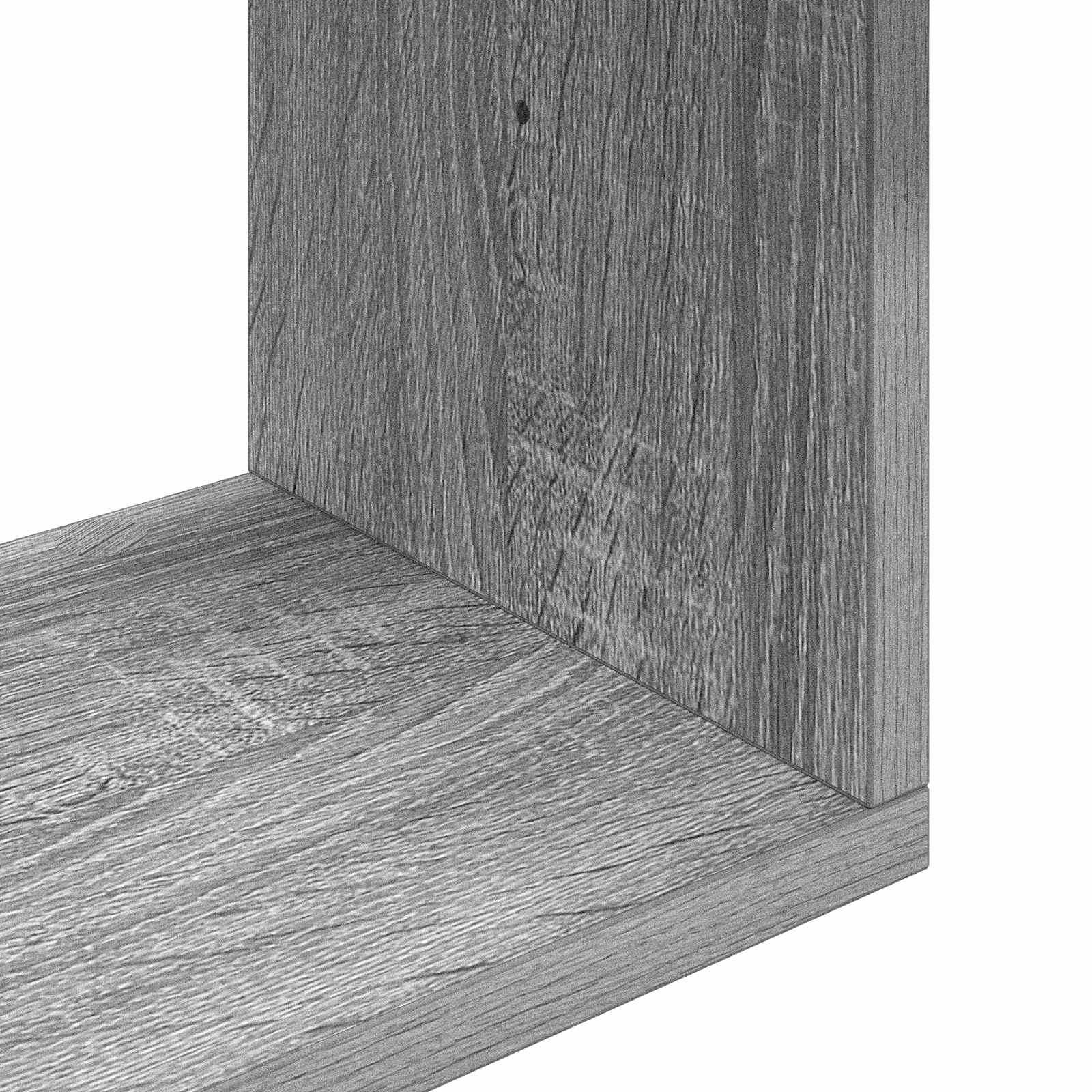 Wandregal Wandhalterung Grau 95 x 20 x 69,5 cm Holzwerkstoff