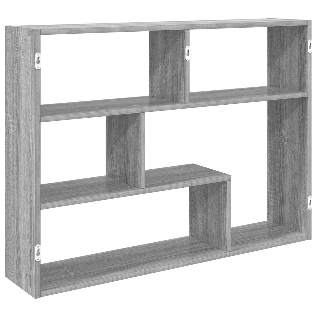 Wandregal Wandhalterung Grau 95 x 20 x 69,5 cm Holzwerkstoff