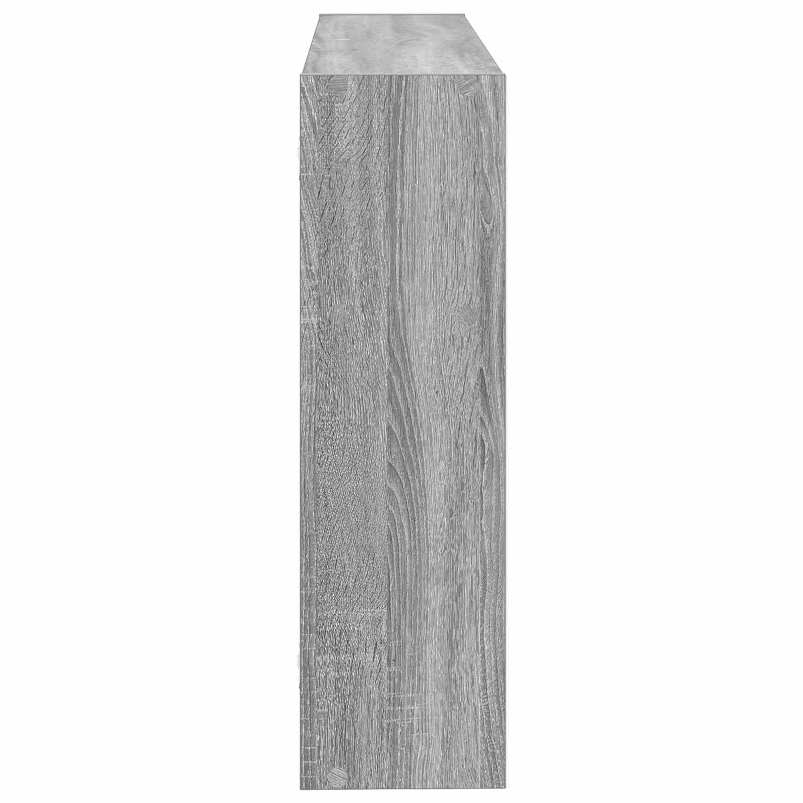 Wandregal Wandhalterung Grau 95 x 20 x 69,5 cm Holzwerkstoff