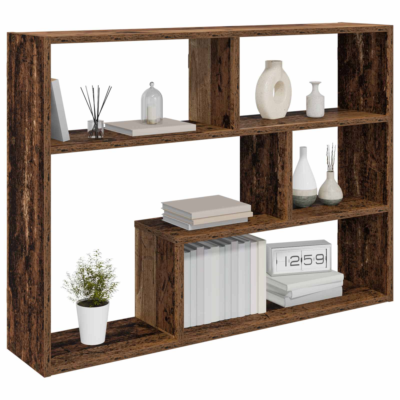 Wandregal Wandhalterung Braun 95 x 20 x 69,5 cm Holzwerkstoff