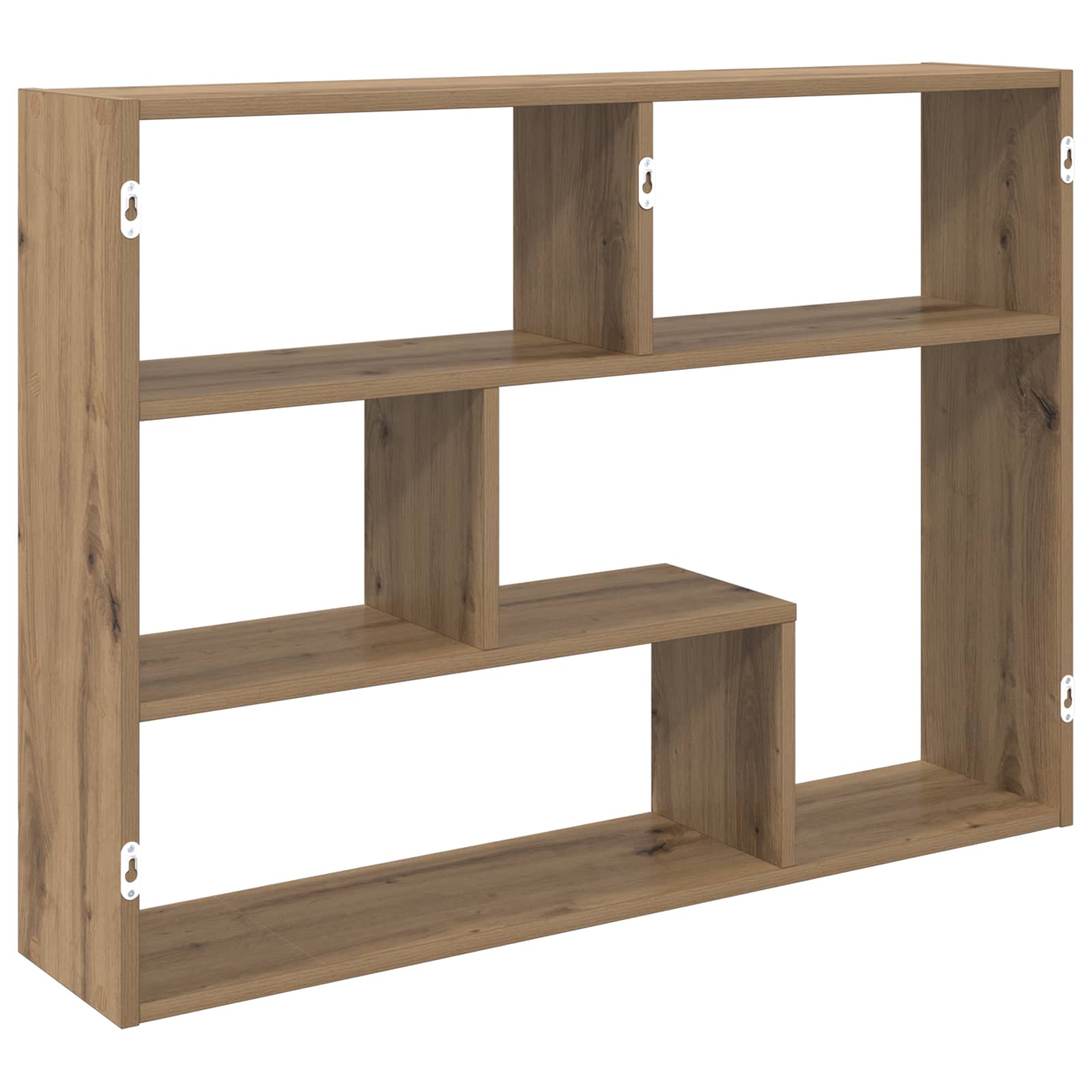 Wandregal Wandhalterung Braun 95 x 20 x 69,5 cm Holzwerkstoff