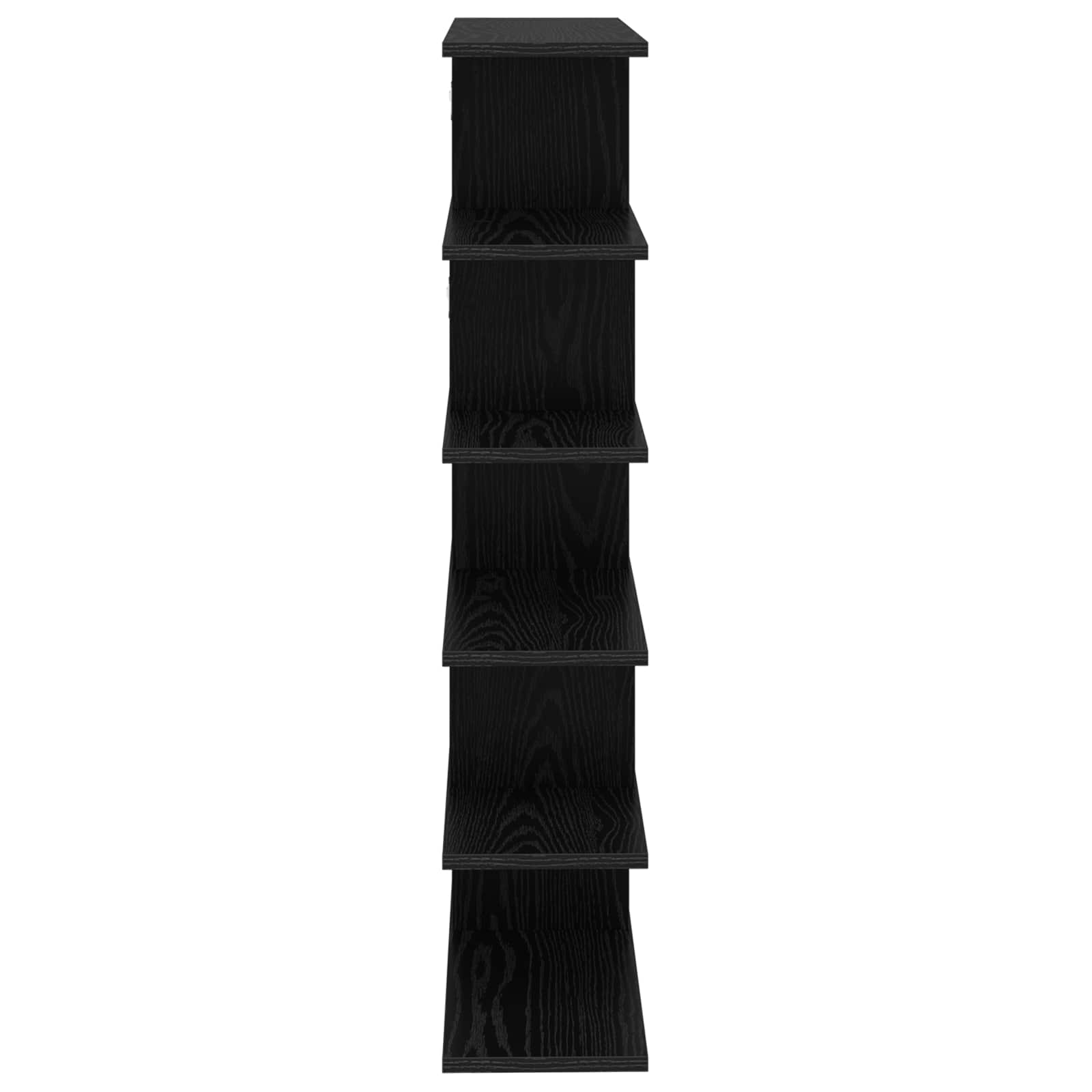 Wandregal Schwarze Eiche 70 x 20 x 100 cm Holzwerkstoff