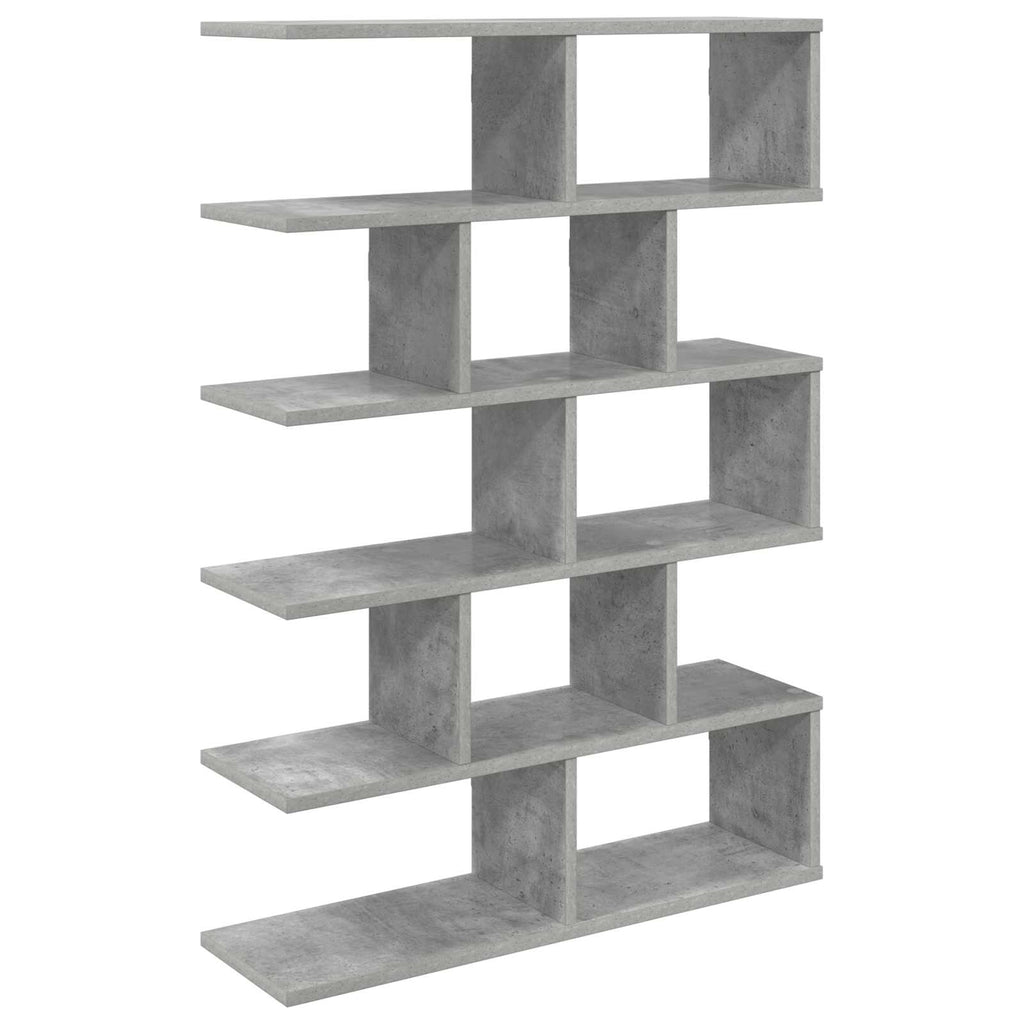 Wandregal Betongrau 70 x 20 x 100 cm Holzwerkstoff