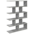 Wandregal Betongrau 70 x 20 x 100 cm Holzwerkstoff