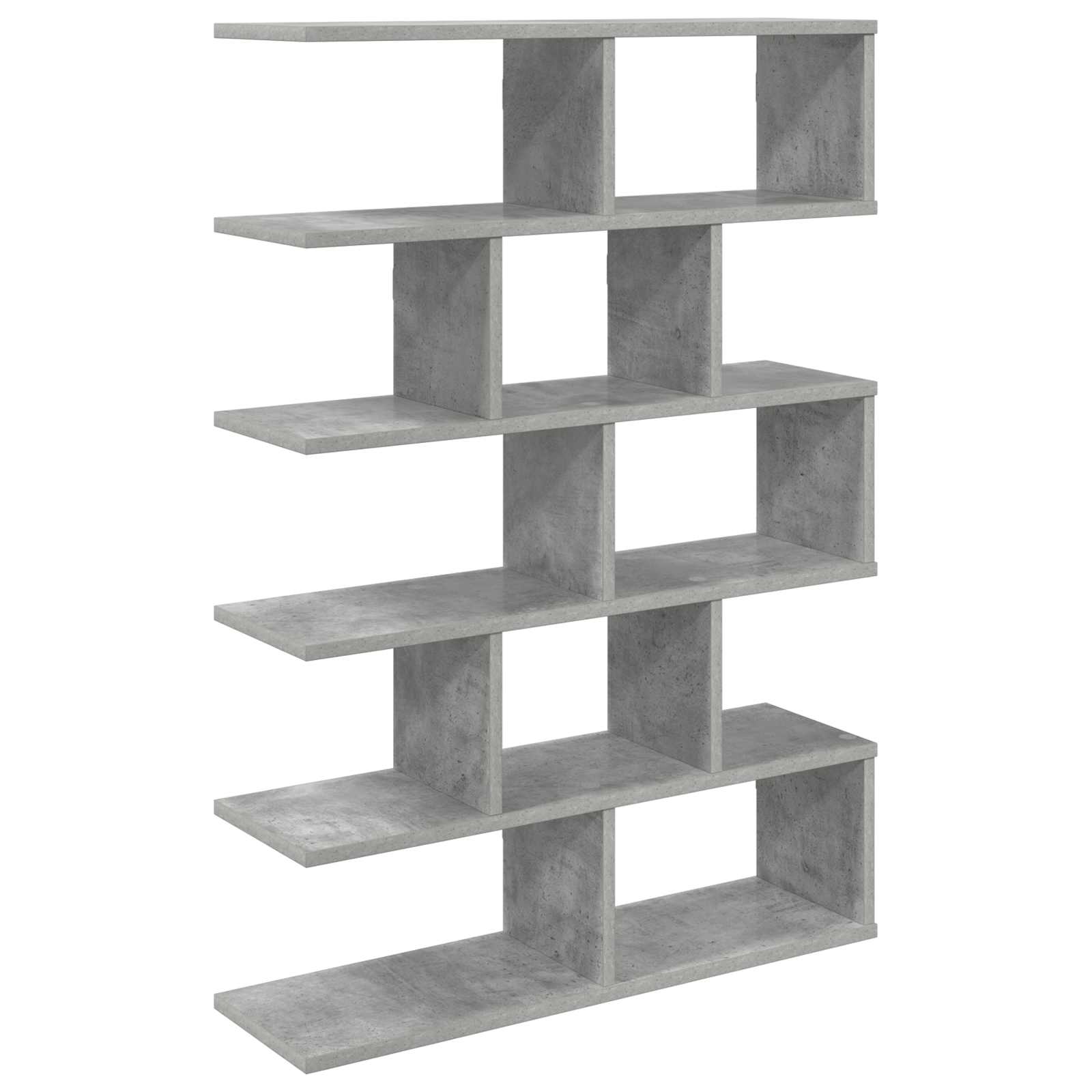 Wandregal Betongrau 70 x 20 x 100 cm Holzwerkstoff