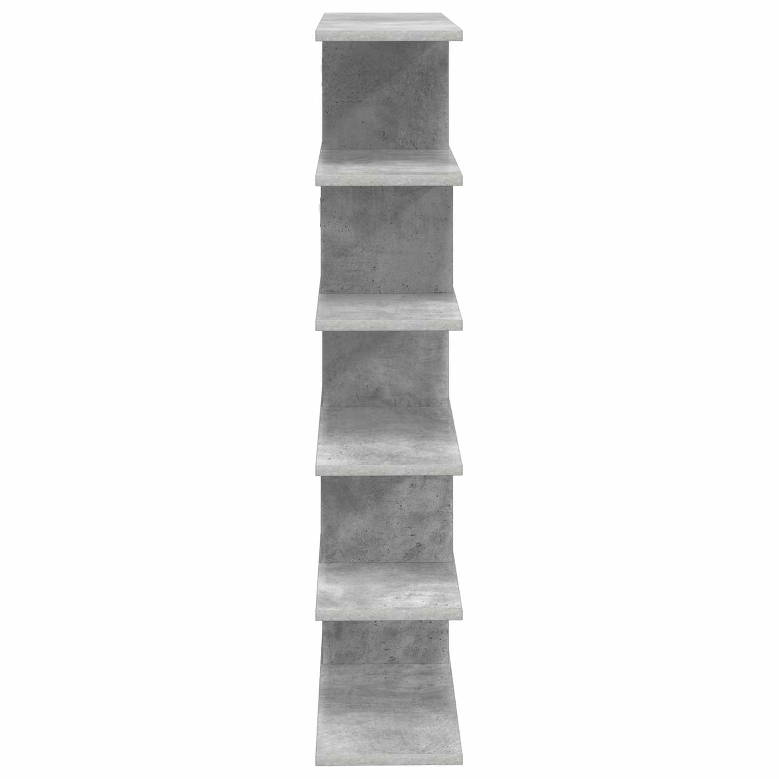 Wandregal Betongrau 70 x 20 x 100 cm Holzwerkstoff