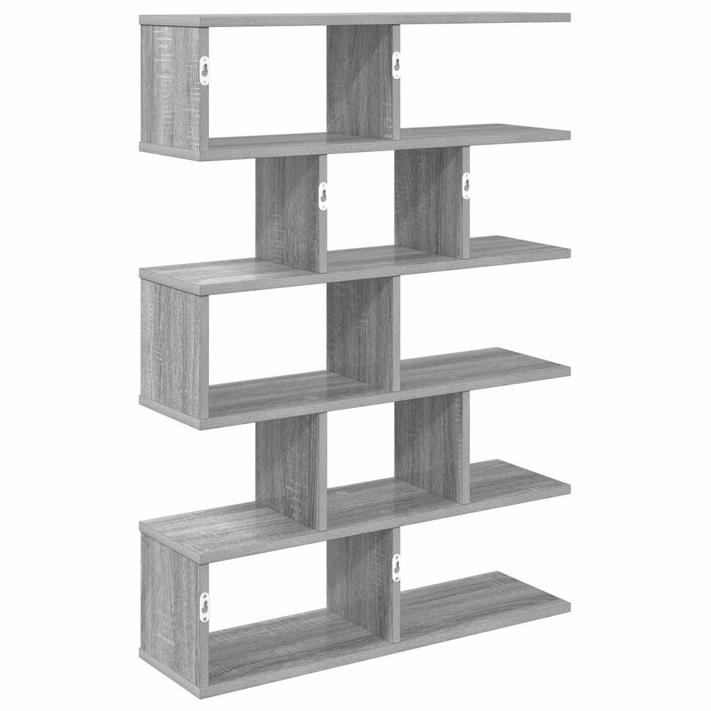 Wandregal Sonoma-Grau 70 x 20 x 100 cm Holzwerkstoff