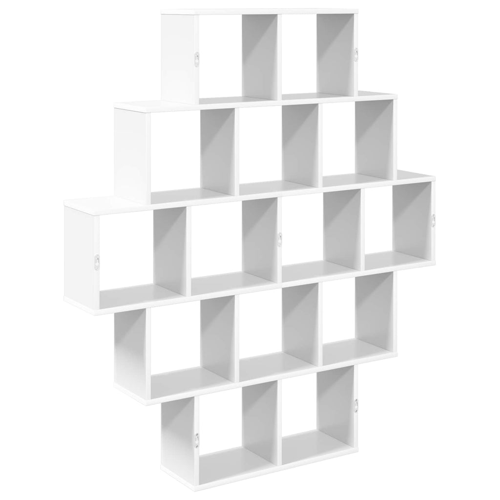 Wandregal Weiß 120 x 20 x 136 cm Holzwerkstoff