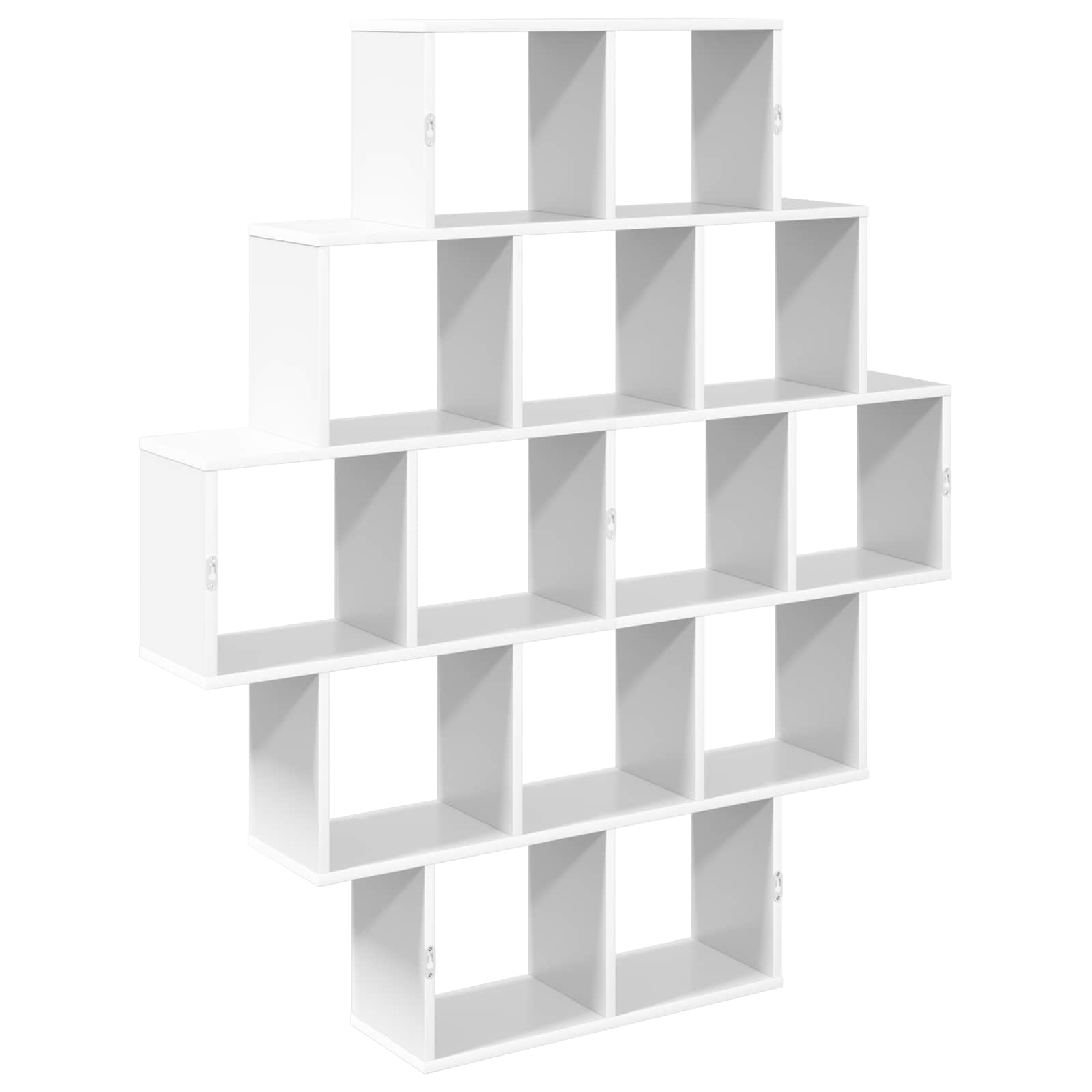 Wandregal Weiß 120 x 20 x 136 cm Holzwerkstoff