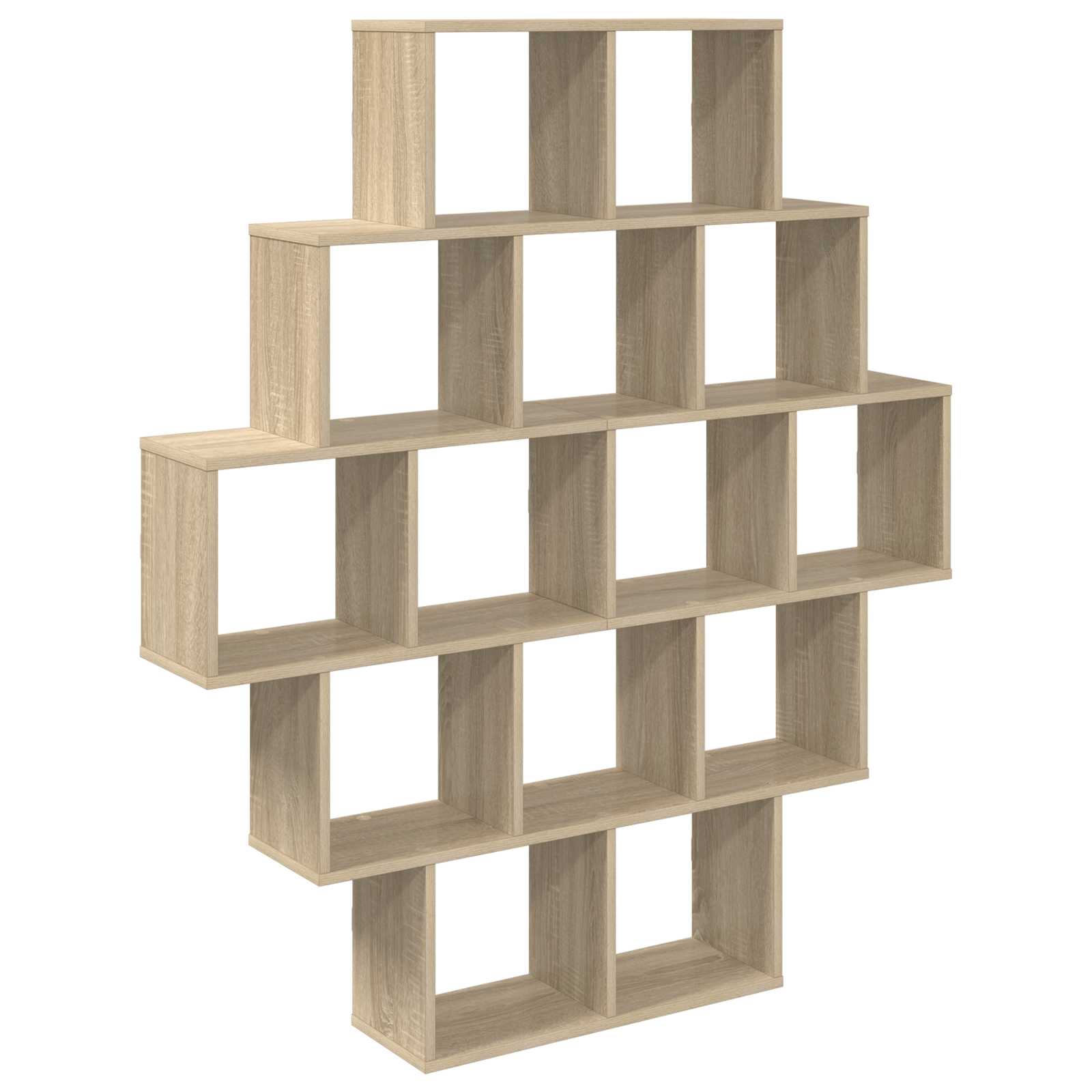 Wandregal Sonoma-Eiche 120 x 20 x 136 cm Holzwerkstoff