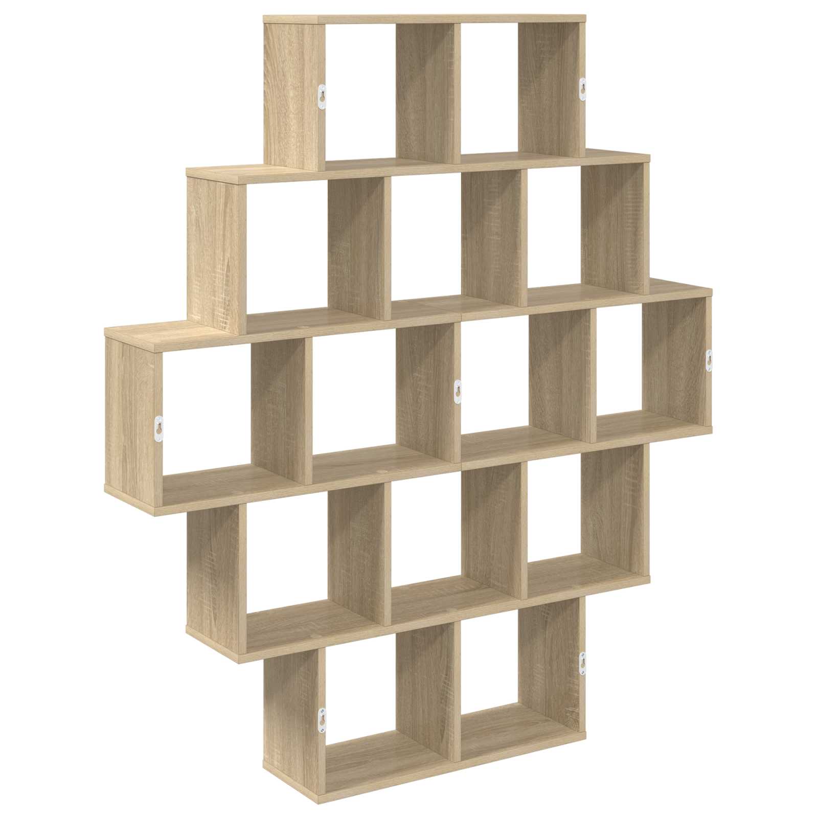 Wandregal Sonoma-Eiche 120 x 20 x 136 cm Holzwerkstoff