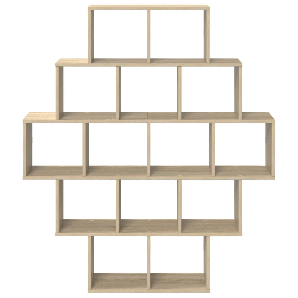 Wandregal Sonoma-Eiche 120 x 20 x 136 cm Holzwerkstoff