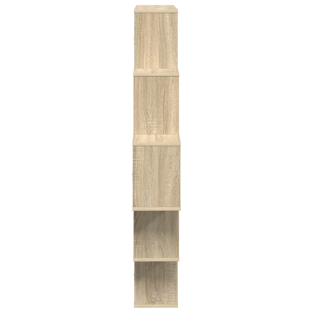 Wandregal Sonoma-Eiche 120 x 20 x 136 cm Holzwerkstoff