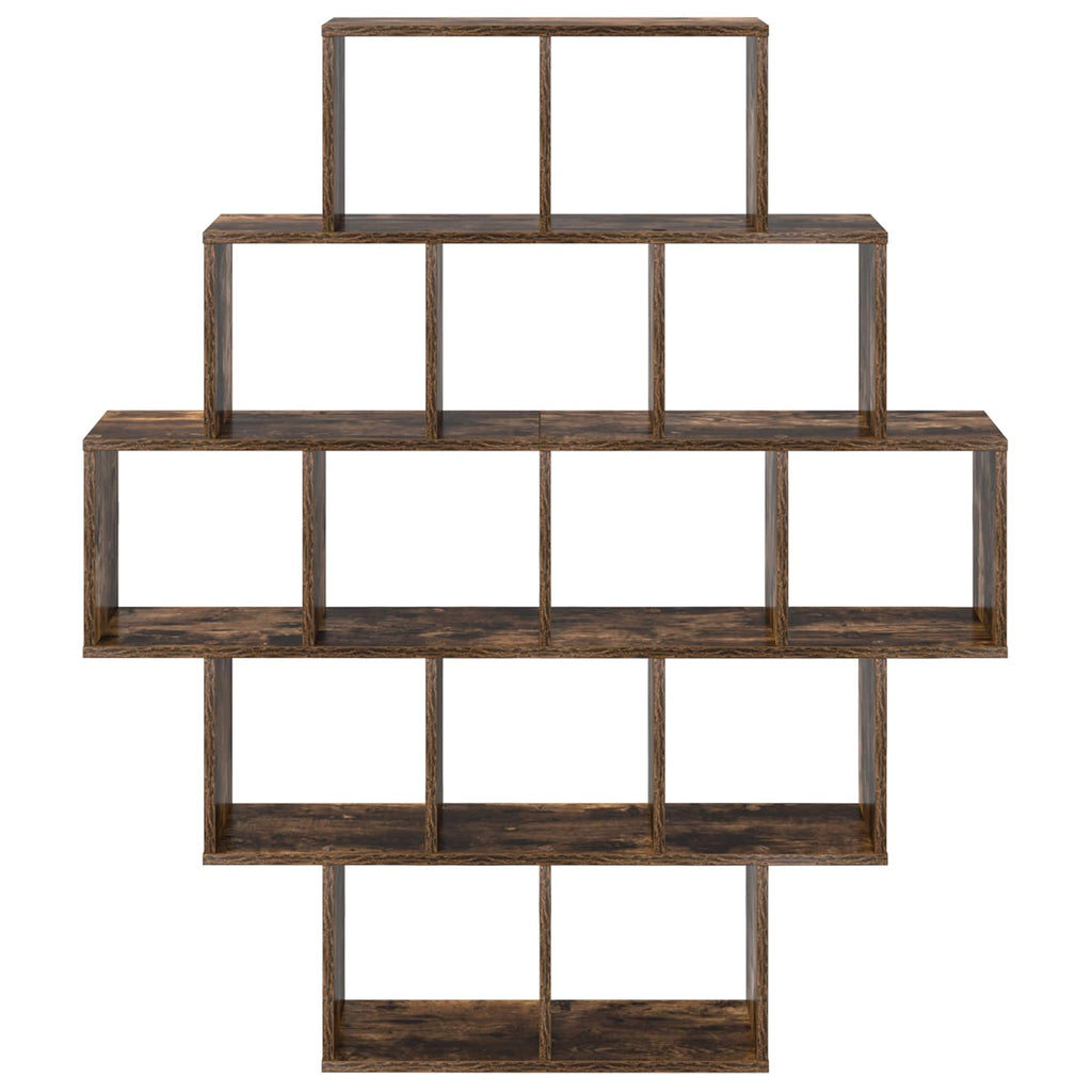 Wandregal Raucheiche 120 x 20 x 136 cm Holzwerkstoff