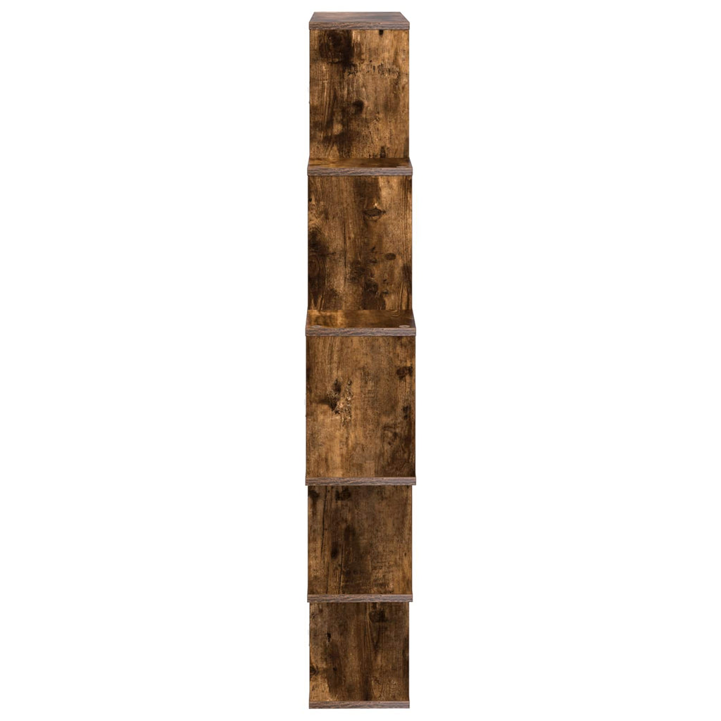 Wandregal Raucheiche 120 x 20 x 136 cm Holzwerkstoff