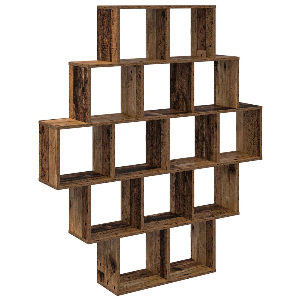 Wandregal Altholz 120 x 20 x 136 cm Holzwerkstoff