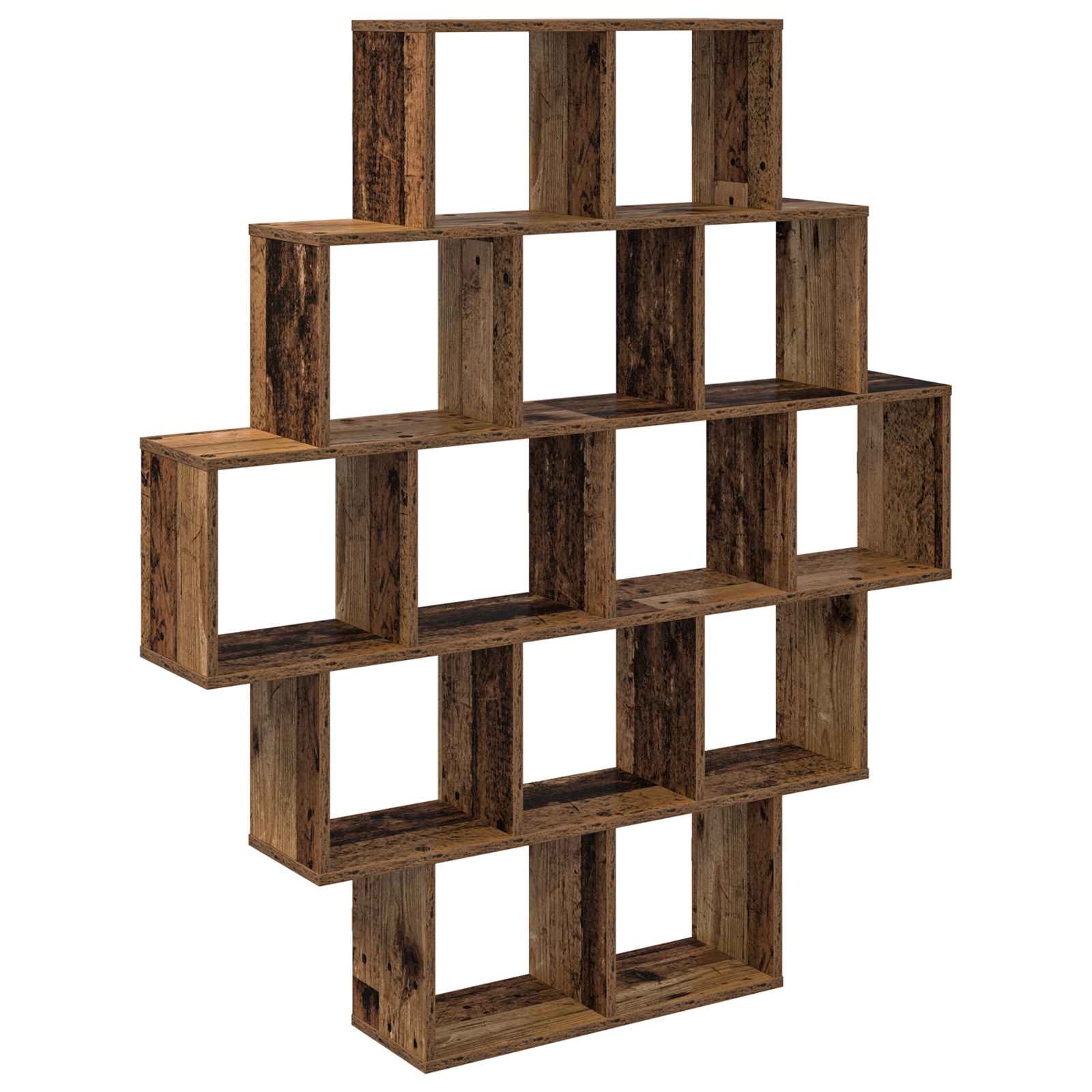 Wandregal Altholz 120 x 20 x 136 cm Holzwerkstoff
