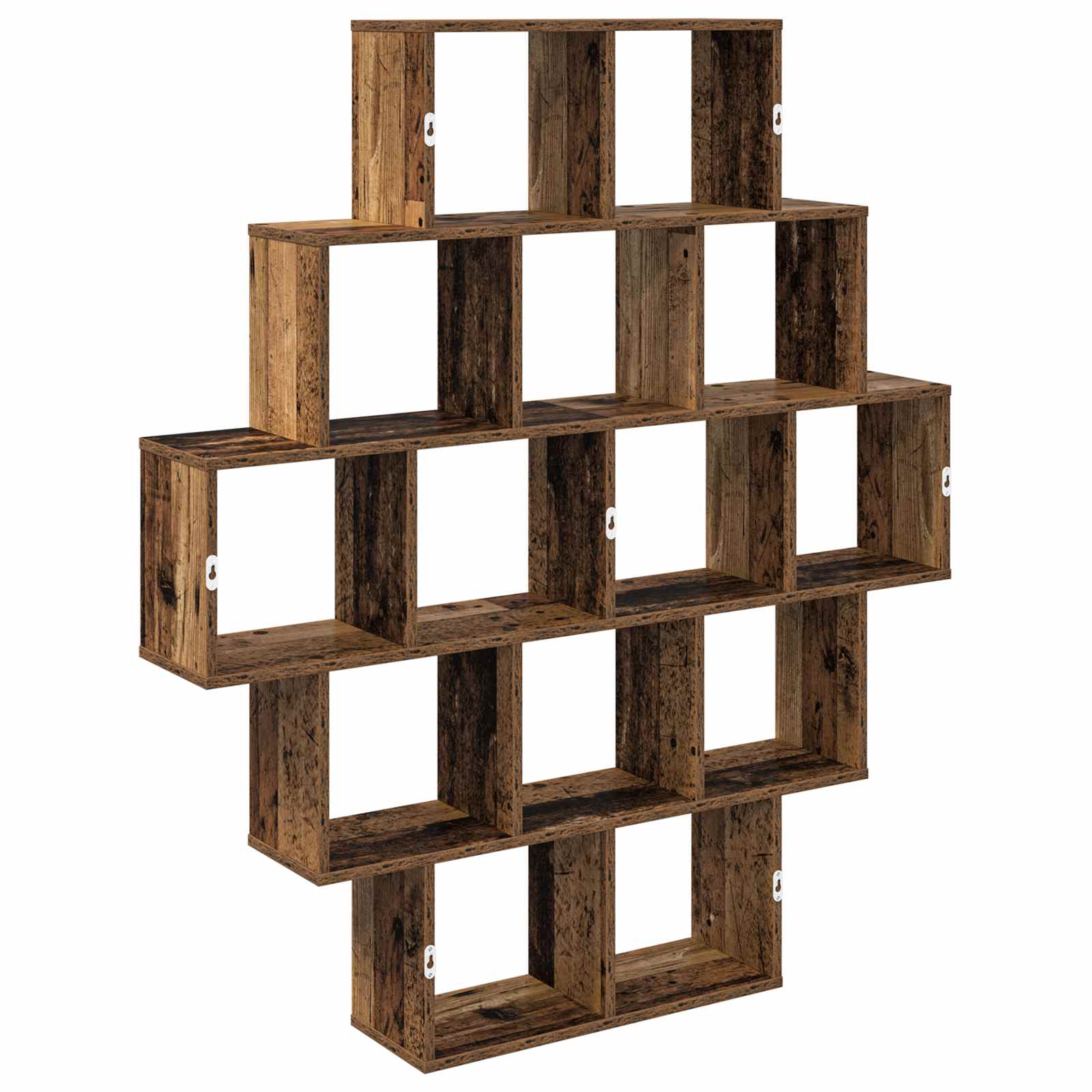 Wandregal Altholz 120 x 20 x 136 cm Holzwerkstoff