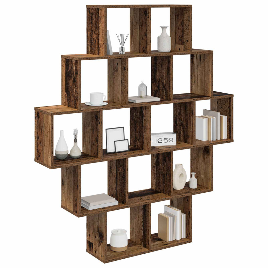 Wandregal Altholz 120 x 20 x 136 cm Holzwerkstoff