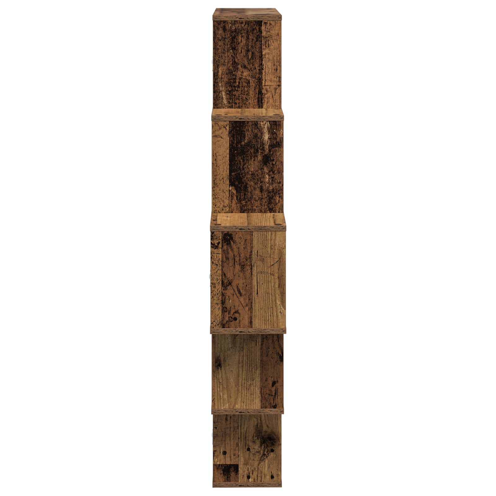 Wandregal Altholz 120 x 20 x 136 cm Holzwerkstoff