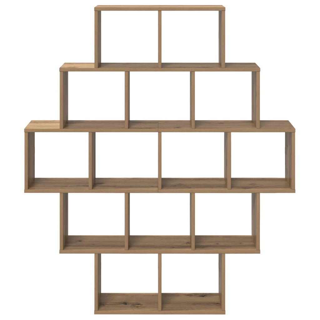 Wandregal Artisan-Eiche 120 x 20 x 136 cm Holzwerkstoff