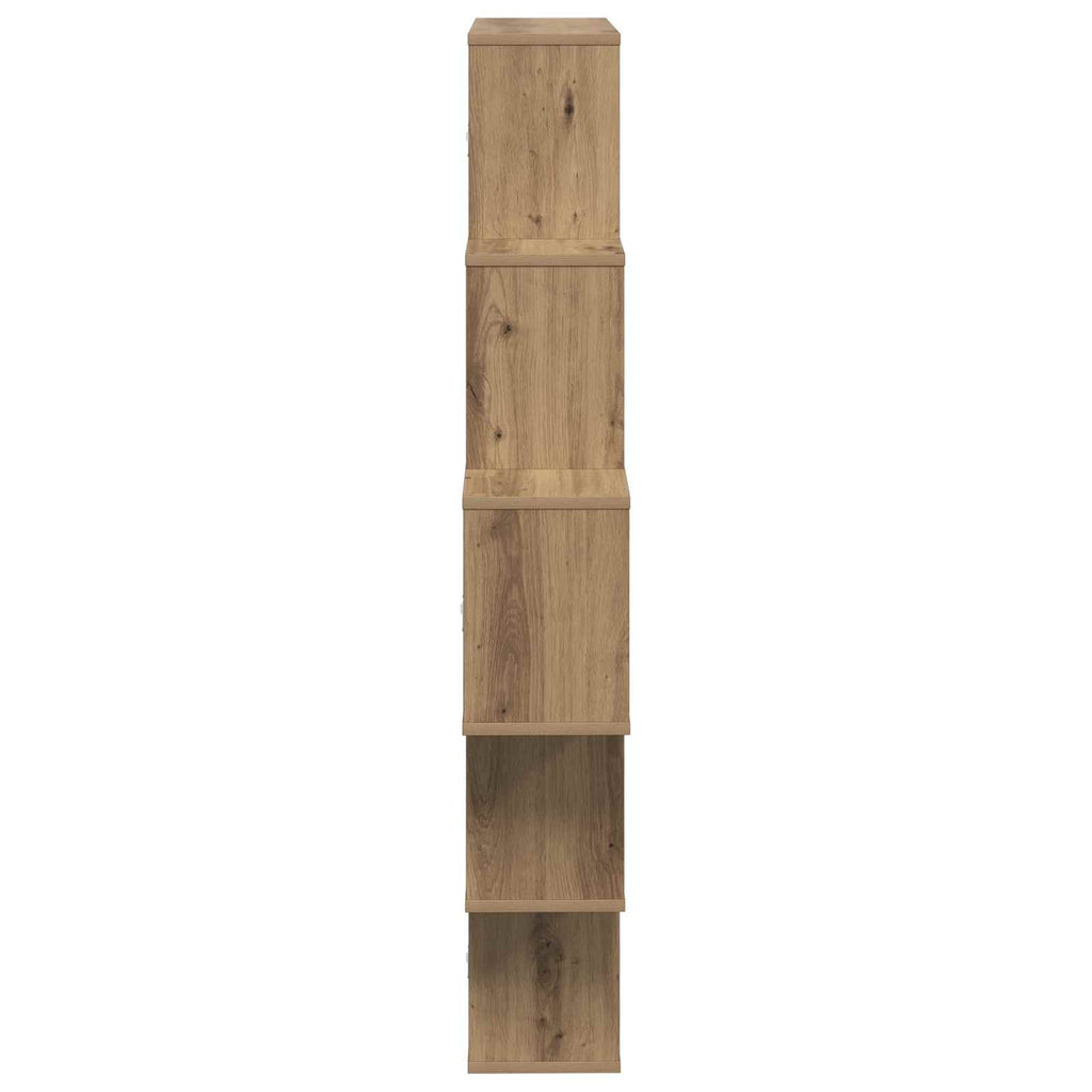 Wandregal Artisan-Eiche 120 x 20 x 136 cm Holzwerkstoff