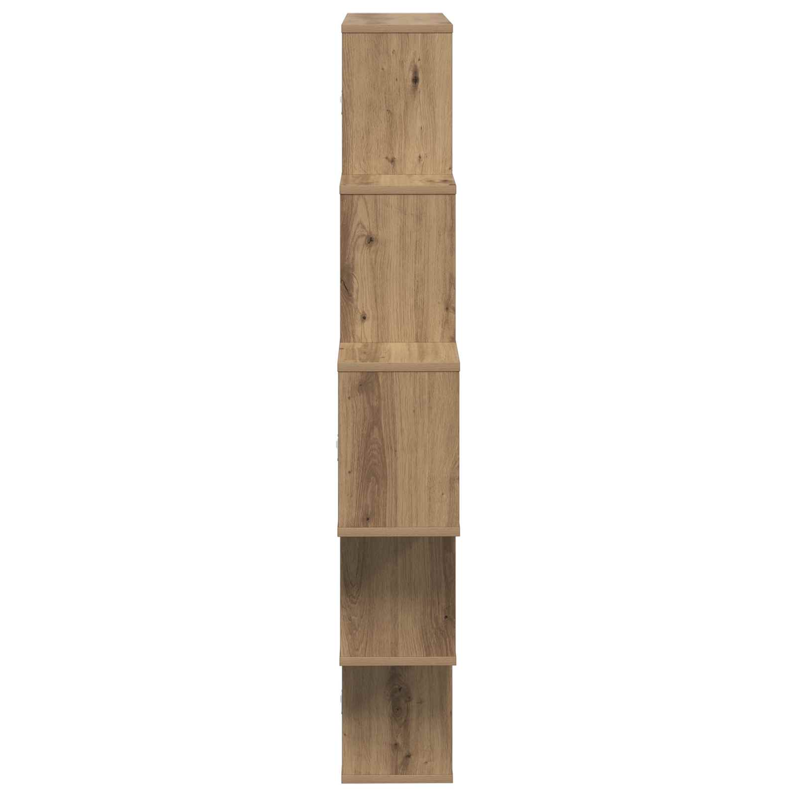 Wandregal Artisan-Eiche 120 x 20 x 136 cm Holzwerkstoff