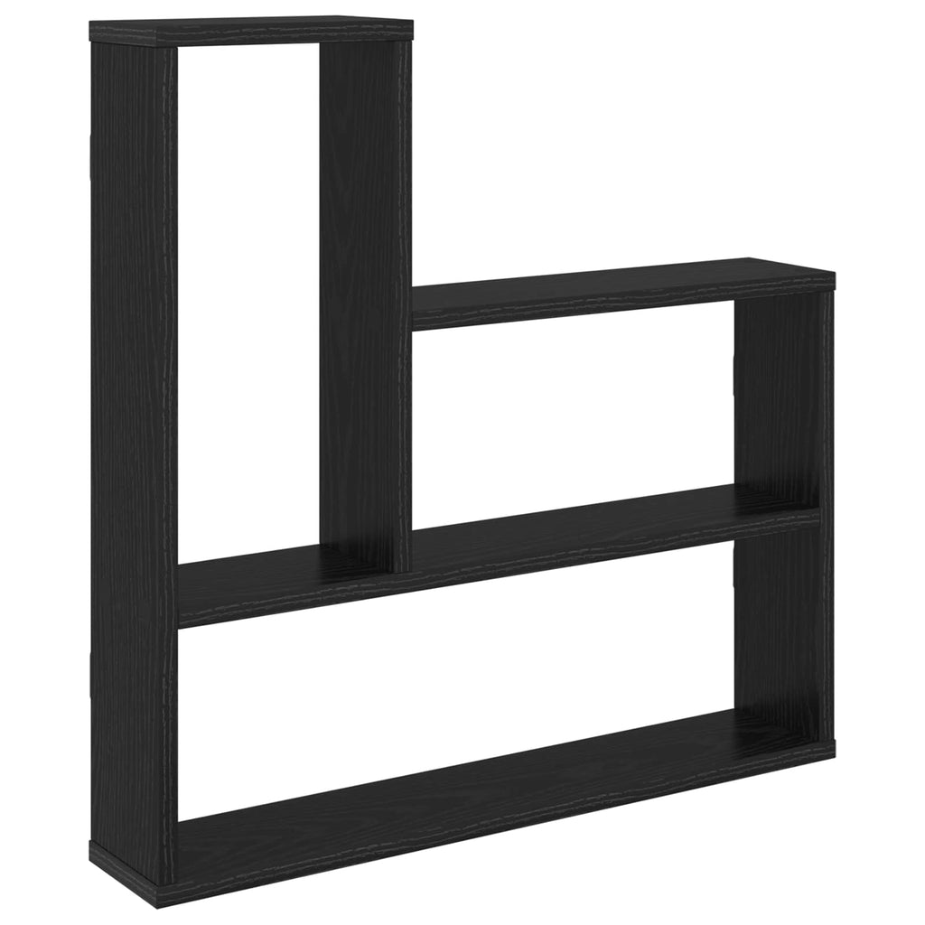 Wandregal Schwarze Eiche 60 x 11 x 60 cm Holzwerkstoff