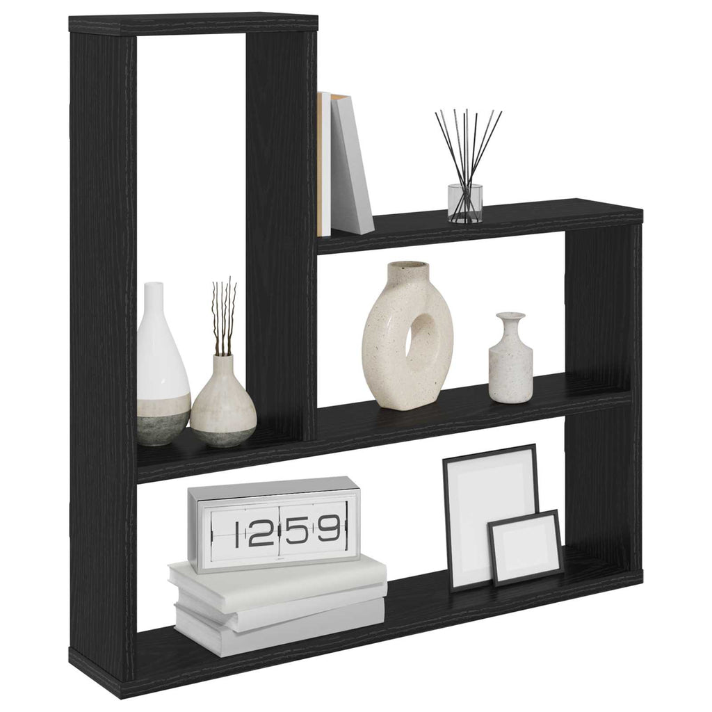 Wandregal Schwarze Eiche 60 x 11 x 60 cm Holzwerkstoff
